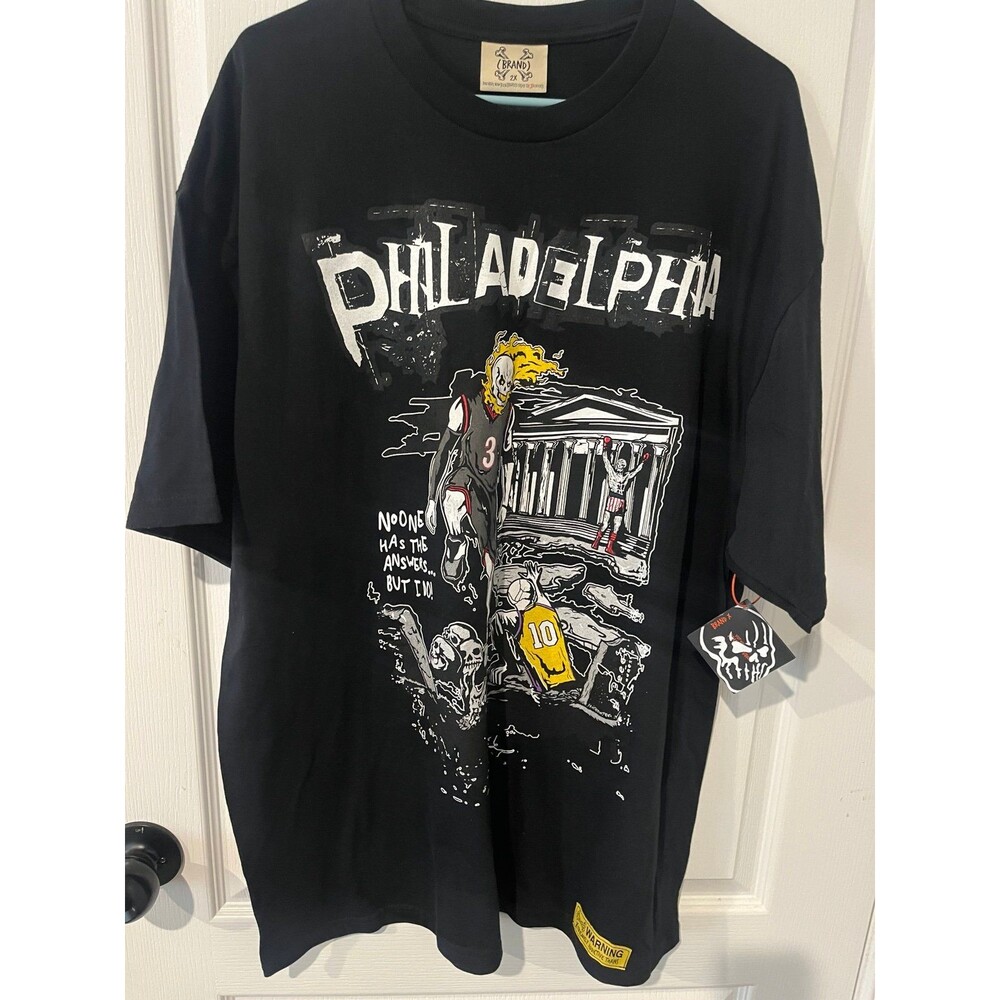 Brand X Skull Graphic T-Shirt Black Streetwear Tee Size 2X NWT